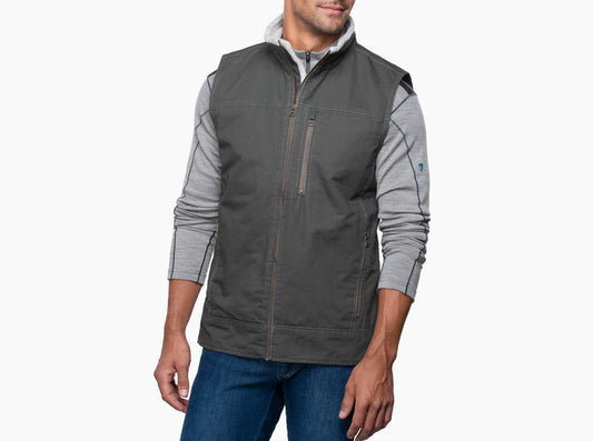 Kuhl Men's Burr Vest Lined Gun Metal