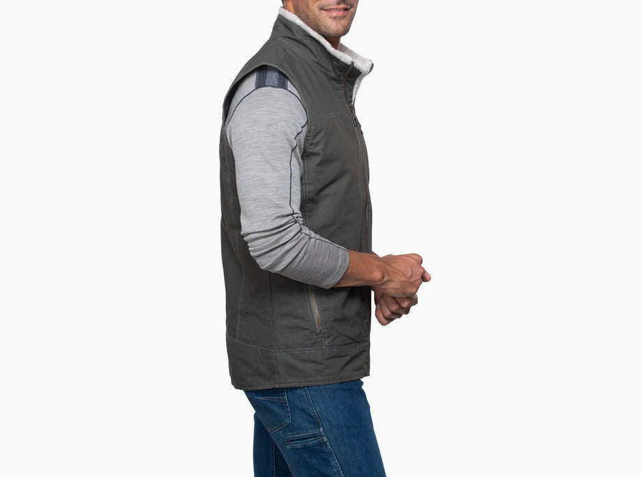 Kuhl Men's Burr Vest Lined Gun Metal