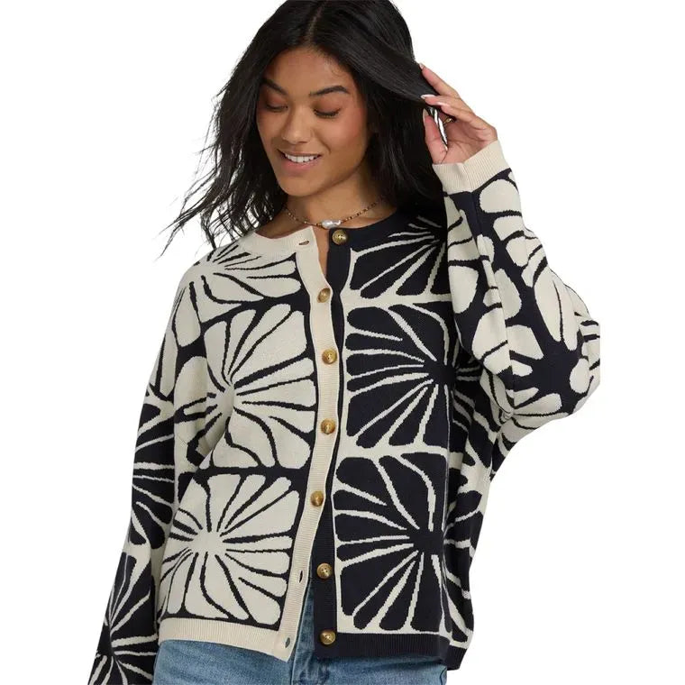 Billabong Women's Overheated Cardi Blasted Blue