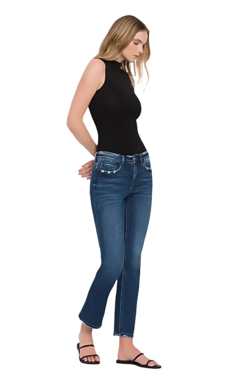 Flying Monkey Mid Rise Ankle Slim Straight Wax Plant