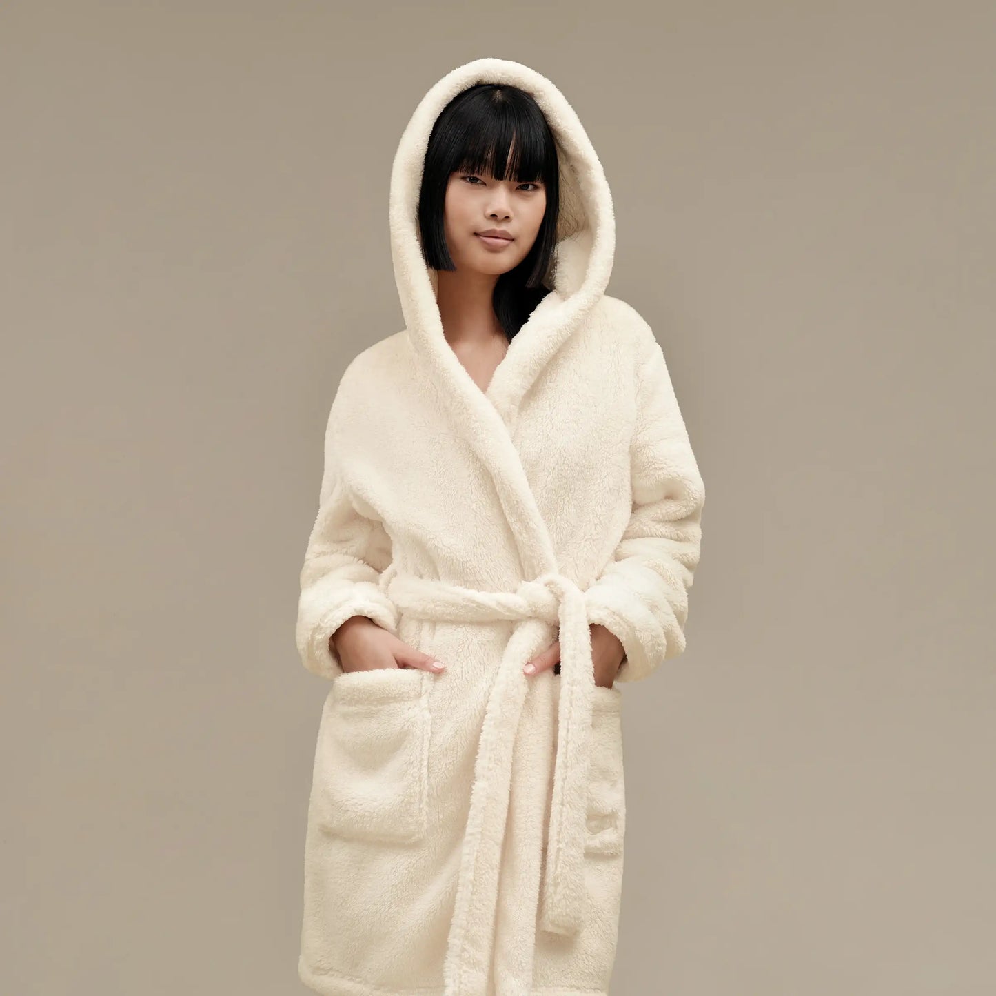 UGG® Women's Aarti Plush Robe Cream