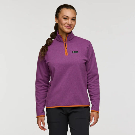 Cotopaxi Women's Envo Fleece Quarter-Zip Pullover - Heather Mauve