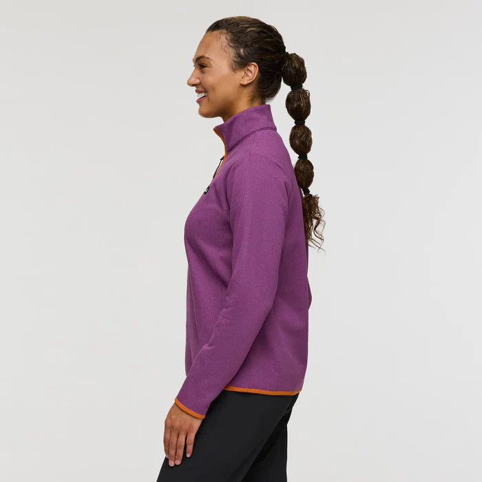 Cotopaxi Women's Envo Fleece Quarter-Zip Pullover - Heather Mauve