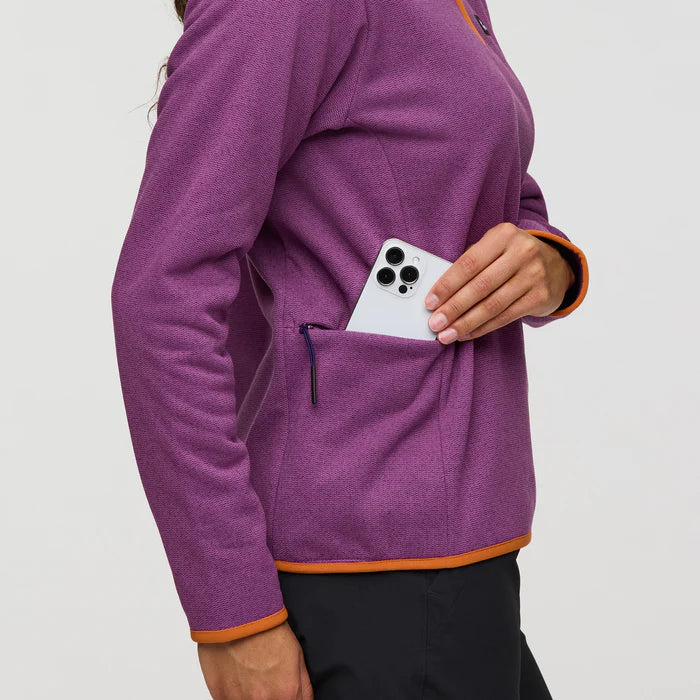 Cotopaxi Women's Envo Fleece Quarter-Zip Pullover - Heather Mauve