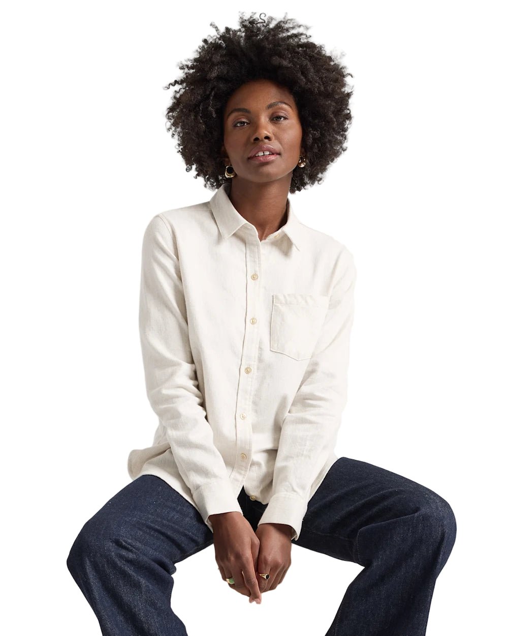 Pendleton Women’s Relaxed Flannel Shirt Natural - Brekken's