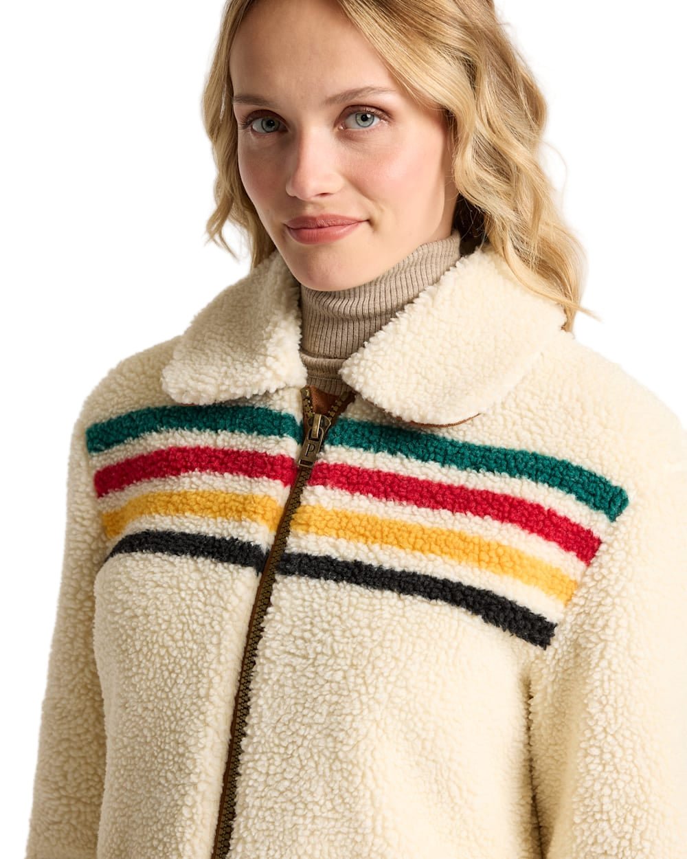 Pendleton Women’s Glacier Sunset Fleece Jacket Glacier Ivory - Brekken's