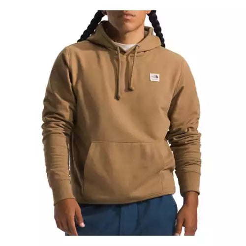 The North Face Men's Heritage Patch Pullover Hoodie Utility Brown/TNF White