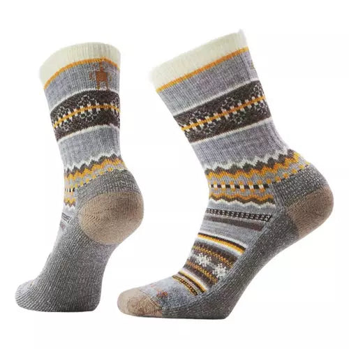 Smartwool Women's Everyday Cozy Snowed In Sweater Crew Socks Light Gray