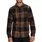 The North Face Men's Arroyo Flannel Shirt—Plaid Burnt Umber Macro Small Plaid