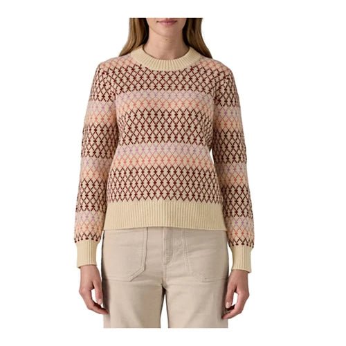 Patagonia Women's Recycled Wool - Blend Crewneck Sweater Starlight: Dark Natural - Brekken's