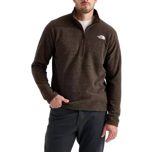 The North Face Men's Textured Cap Rock ¼ Zip Dark Chestnut Heather
