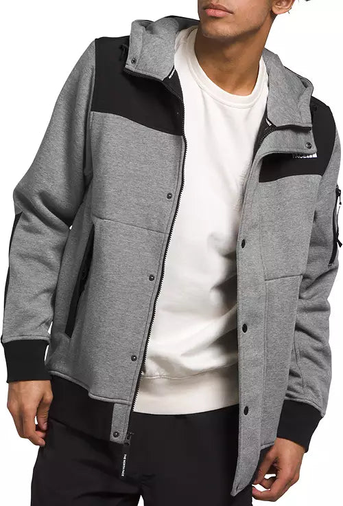 The North Face Men's Highrail Fleece Jacket Medium Grey Heather/Black