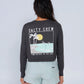 Salty Crew Women's The Good Life L/S Crop Charcoal