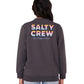 Salty Crew Women’s Summertime Premium Crew Faded Black
