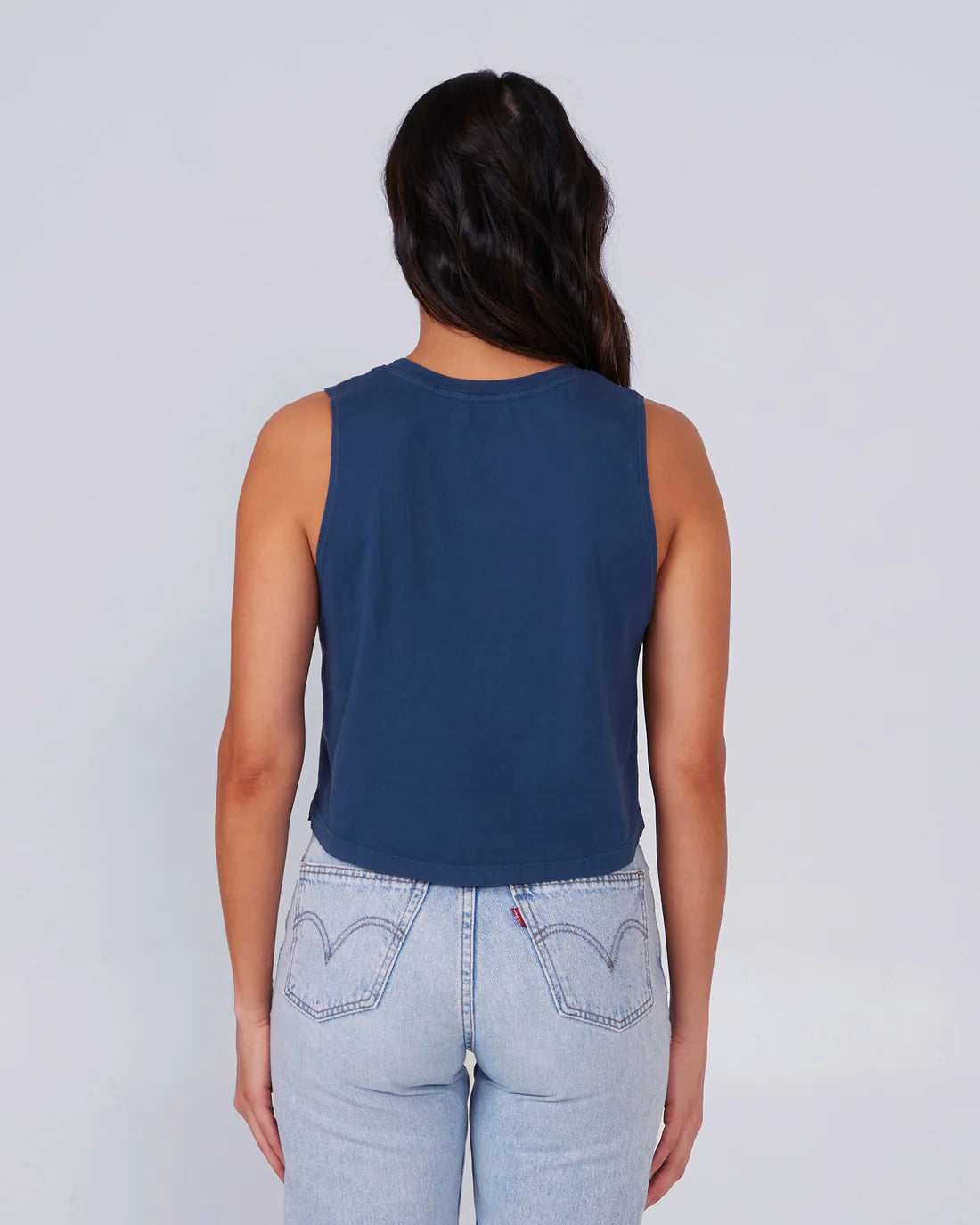 Salt Crew Women's Salty Seventies Cropped Tank Denim