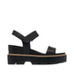 Sorel Women's Joanie™ IV Y Strap Wedge Sandal Black, Sea Salt