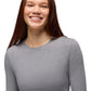 prAna Women’s Lotus Long Sleeve Tee Heather Grey