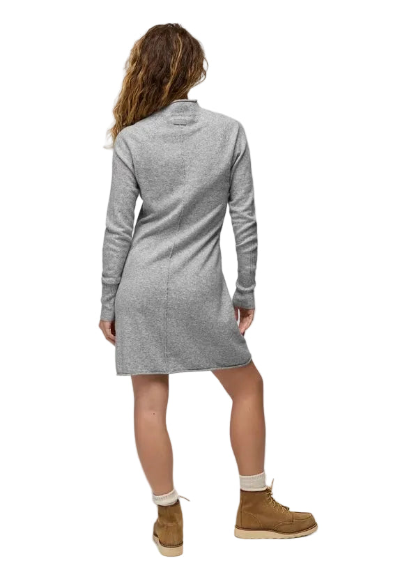 Prana Women's Three Falls Sweater Dress Heather Grey