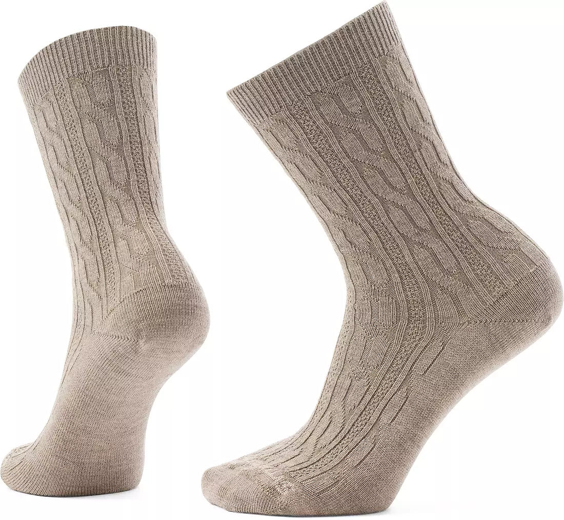 Smartwool Women's Everyday Cable Crew Socks Fossil