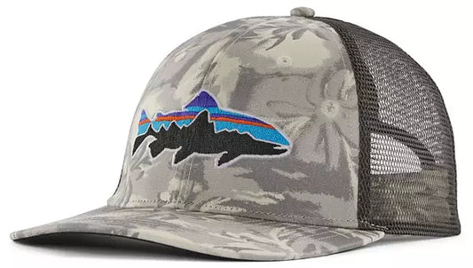 Patagonia Fitz Roy Trout Trucker Hat Cliffs and Waves: Natural