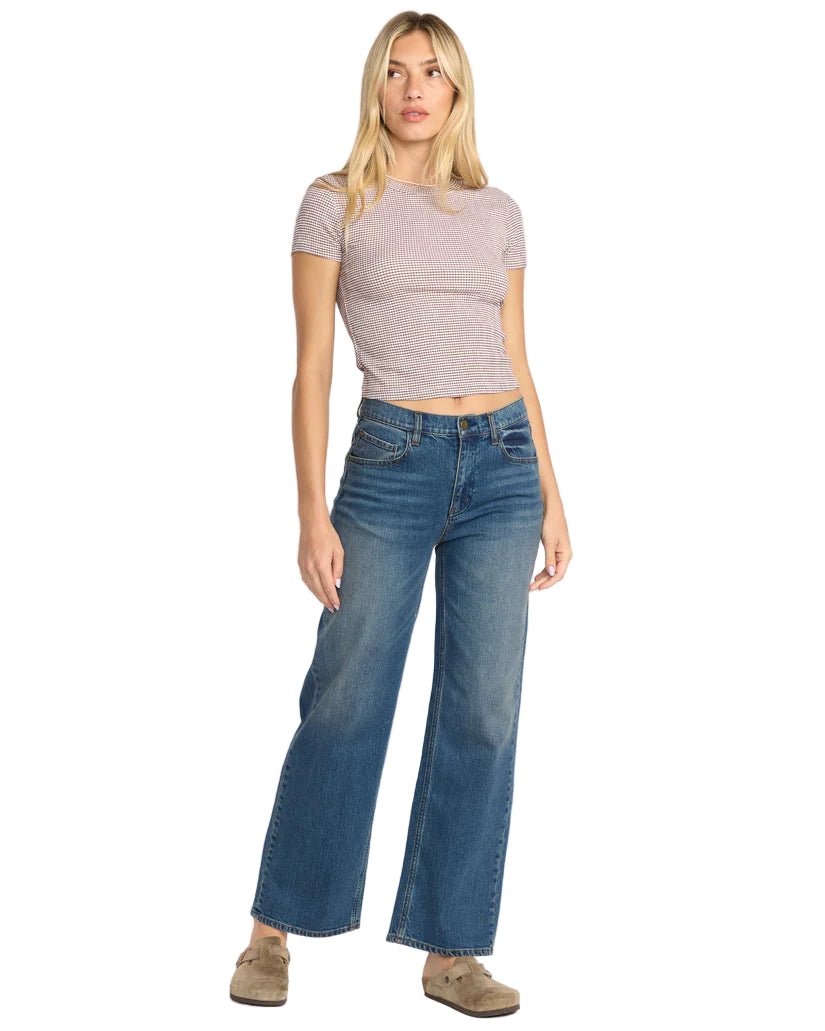 Billabong Women's Checked Out Knt Tee Espresso - Brekken's
