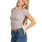 Billabong Women's Checked Out Knt Tee Espresso - Brekken's