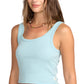 Billabong Women's Goddess Knit Tank Blue Fog