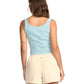 Billabong Women's Goddess Knit Tank Blue Fog