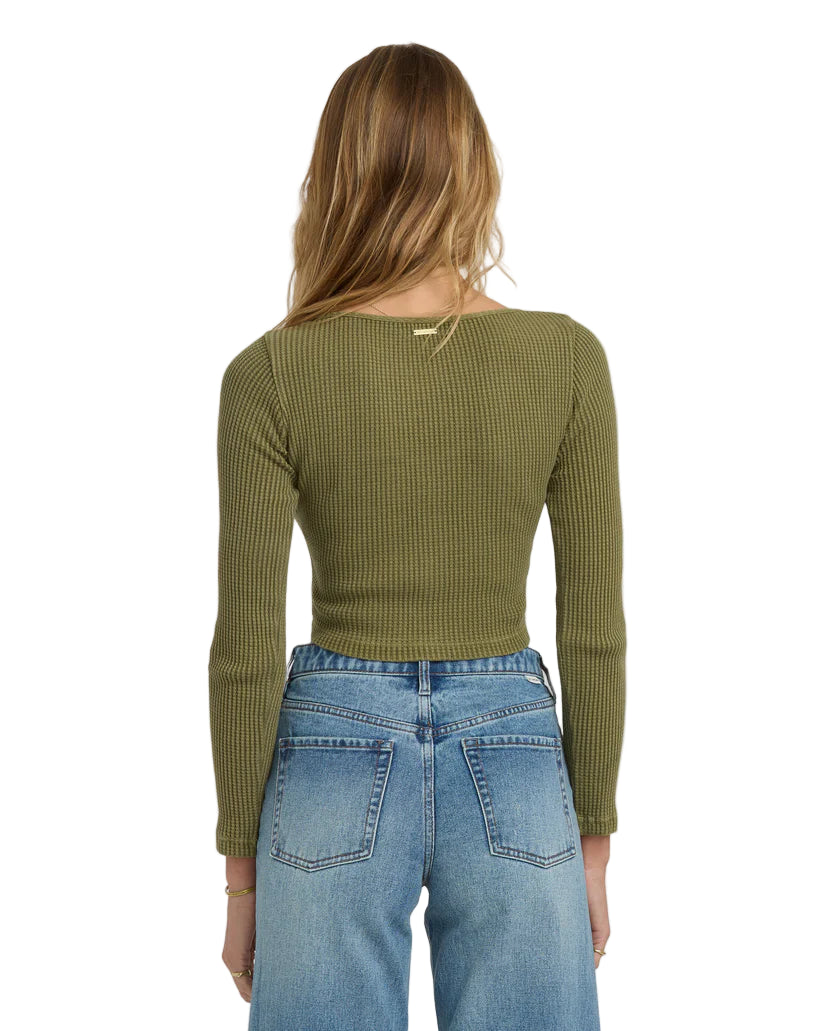 Billabong Women's Paxton LS Knit Top Mateo