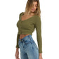Billabong Women's Paxton LS Knit Top Mateo