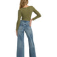 Billabong Women's Free Fall Flare Denim Pant Atlantic Deep