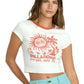 Billabong Women's Electric Feeling SS Tee Salt Crystal