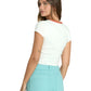 Billabong Women's Electric Feeling SS Tee Salt Crystal