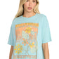 Billabong Women's Daylight Blooms SS Tee Misty Blue