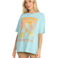 Billabong Women's Daylight Blooms SS Tee Misty Blue