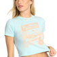 Billabong Women's Open Late S/S Tee Sky Blue