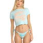 Billabong Women's Open Late S/S Tee Sky Blue