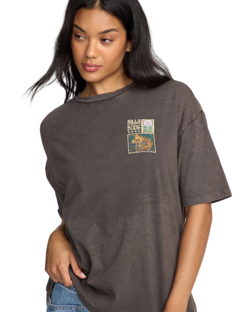 Billabong Women's Daydream Away S/S Tee Off Black - Brekken's