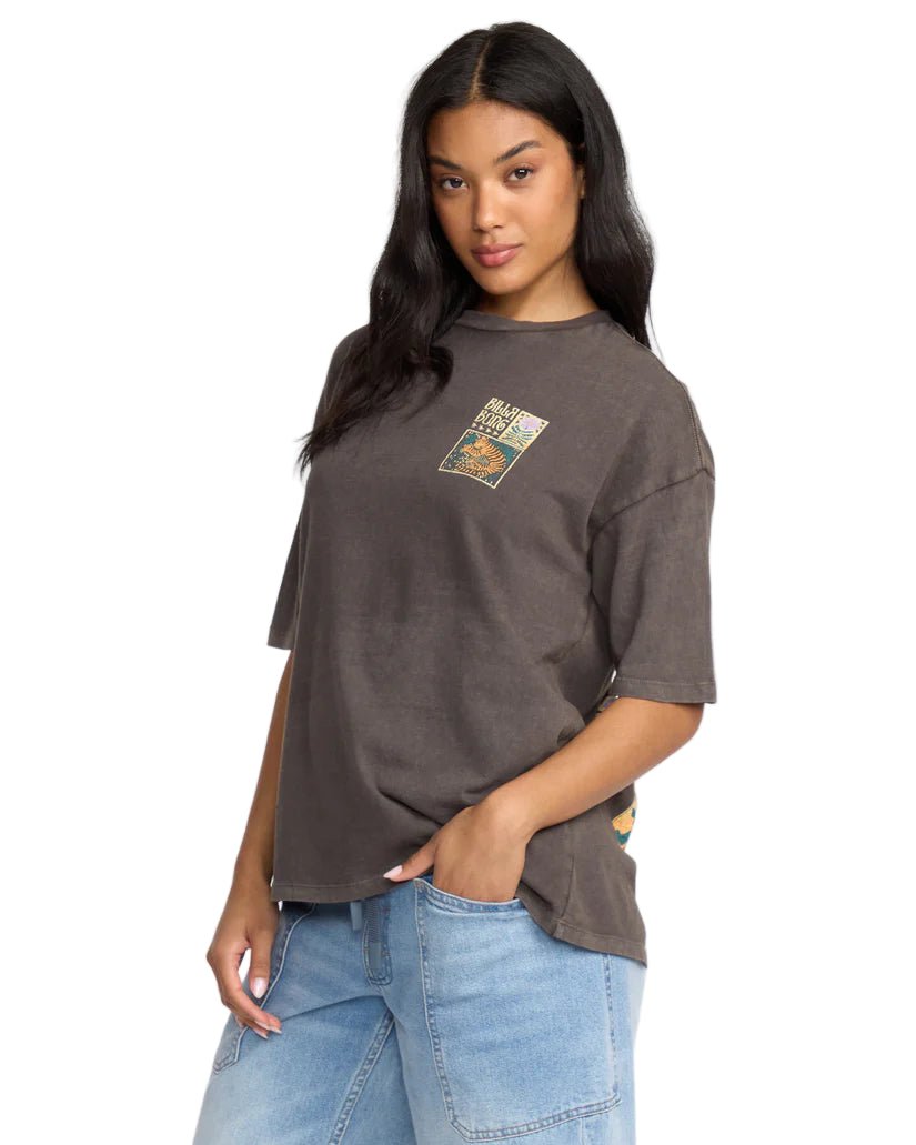 Billabong Women's Daydream Away S/S Tee Off Black - Brekken's
