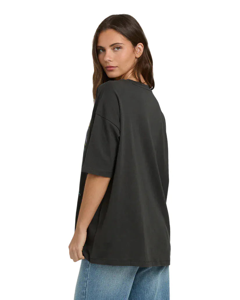 Billabong Women's Counting Stars SS Tee Off White / Brown