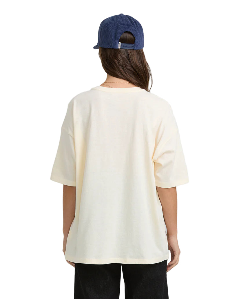 Billabong Women's The Sun Rises SS Tee White Cap