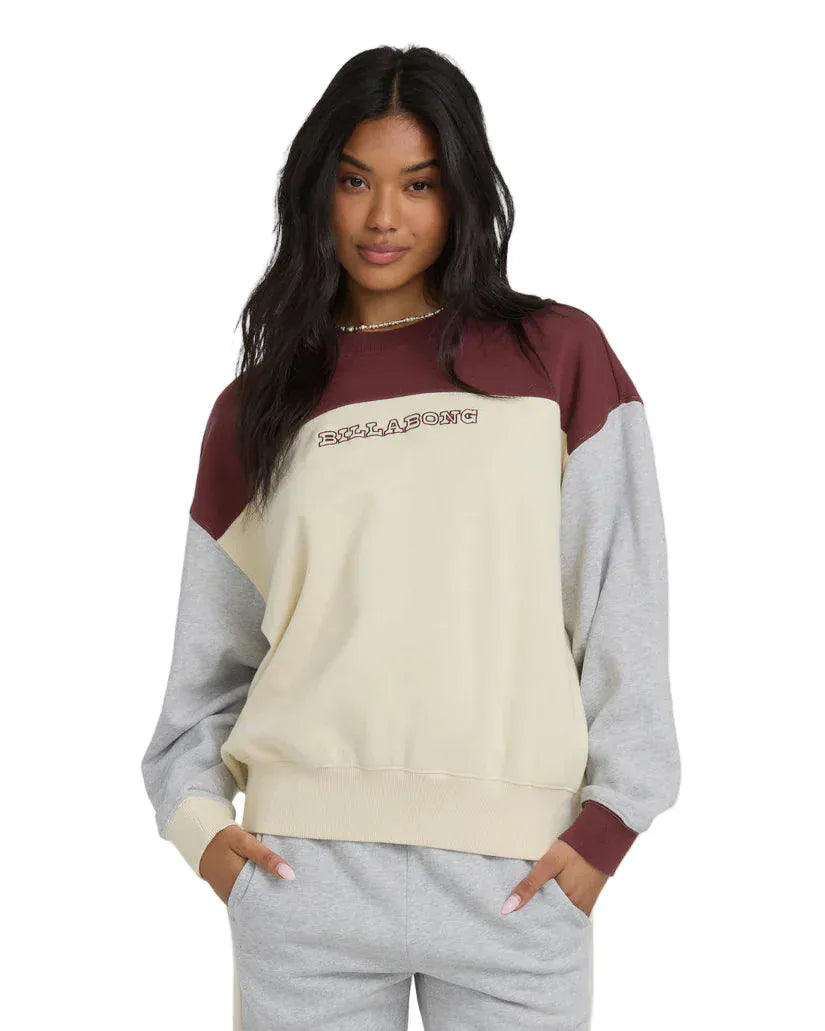 Billabong Women's Get It Kendal Crew Pinot