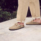 Birkenstock Women's Boston Braided Suede Leather Taupe