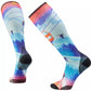 Smartwool Women's Ski Zero Cushion Ski Day Print OTC Socks Laguna Blue