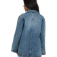 Billabong Women's Denim Chore Coat Atlantic Deep