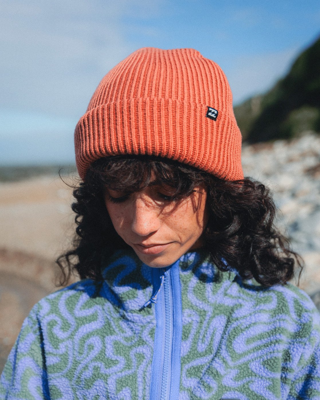 Billabong Wave Check Beanie Kiss The Earth