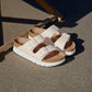 Birkenstock Women’s Arizona Pap Flex Platform Eggshell Narrow Width