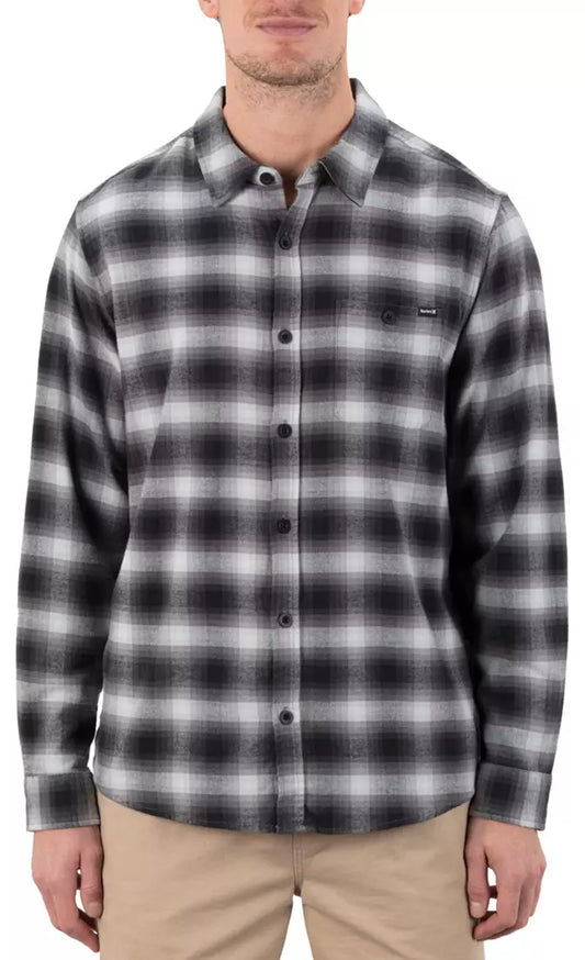 Hurley Men's Portland Stretch Flannel Black - Brekken's