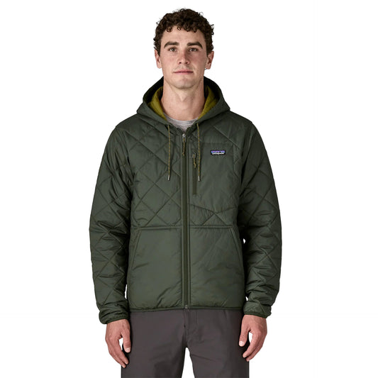 Patagonia Men's Diamond Quilted Bomber Hoody Old Growth Green
