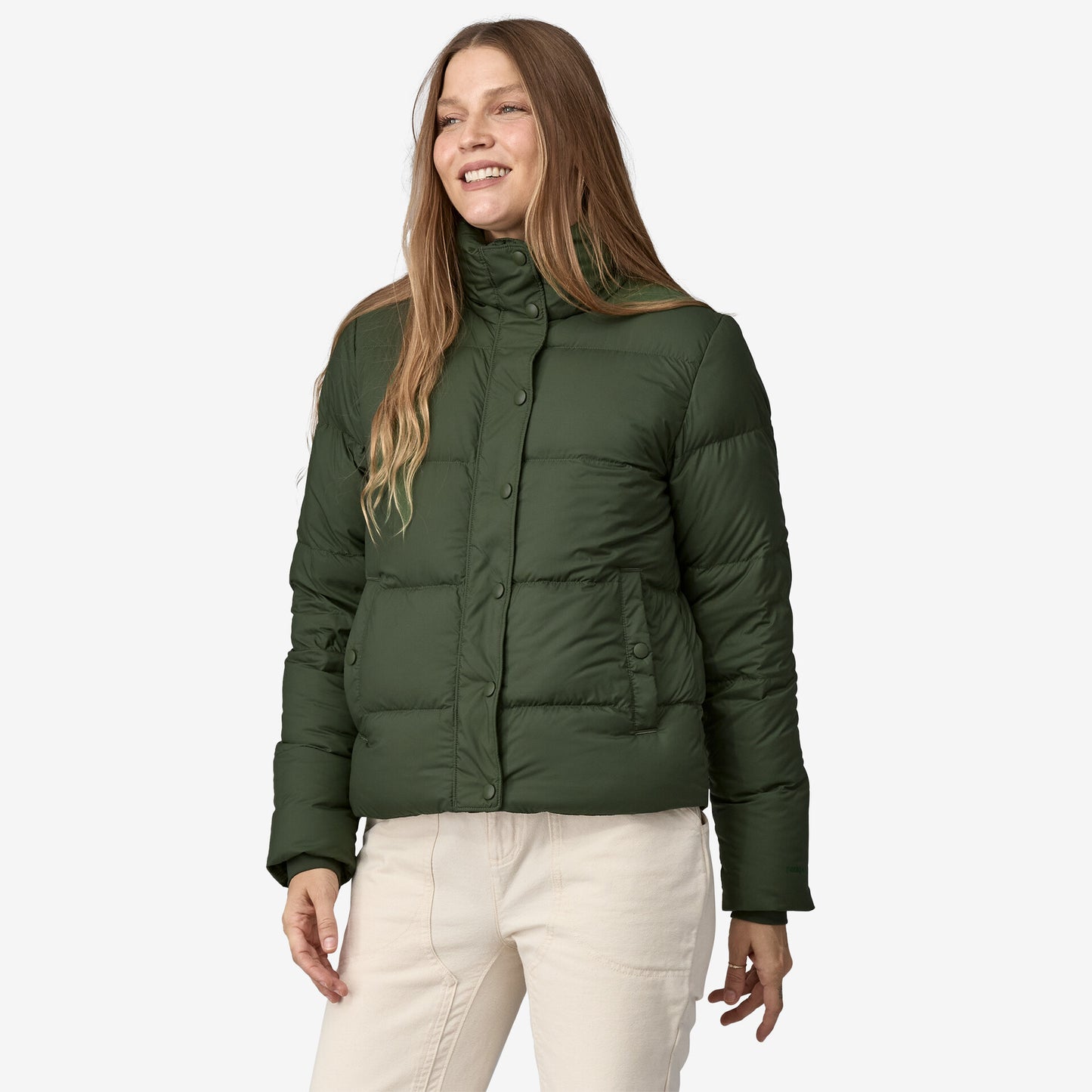 Patagonia Women's Silent Down Jacket Torrey Pine Green